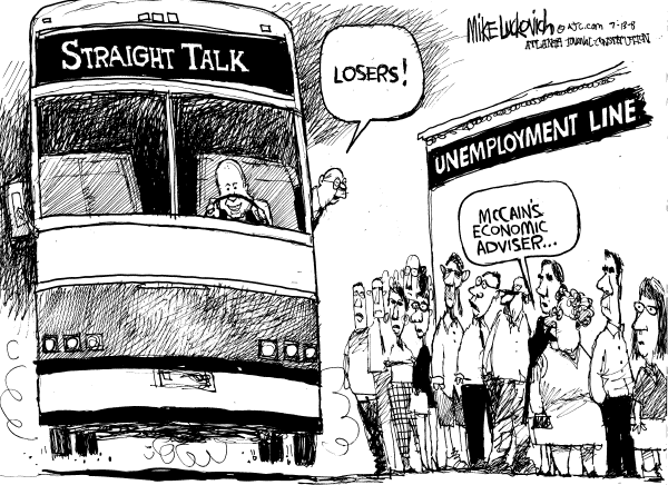 Editorial Cartoon by Mike Luckovich, Atlanta Journal-Constitution on Campaign News