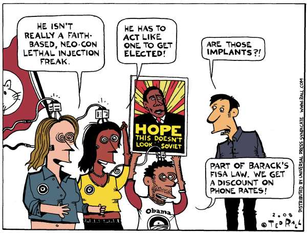 Editorial Cartoon by Ted Rall on Campaign News