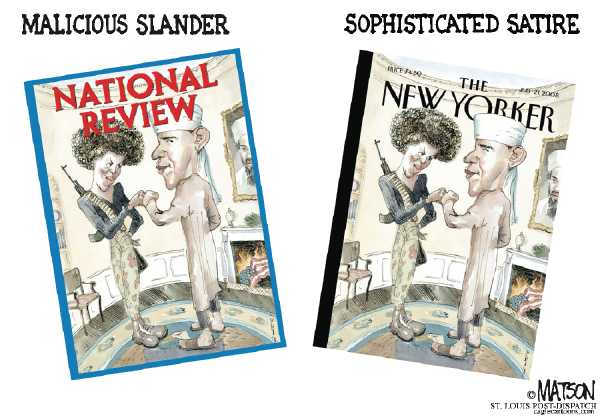 Editorial Cartoon by RJ Matson, Cagle Cartoons on Cartoon Offends Americans