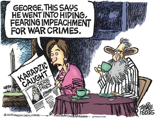 Editorial Cartoon by Mike Peters, Dayton Daily News on President Nears End of Term
