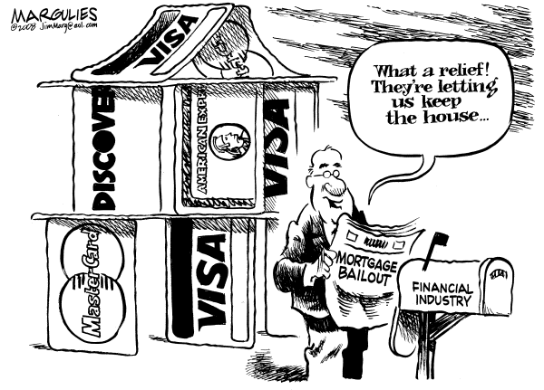 Editorial Cartoon by Jimmy Margulies, The Record, New Jersey on Economy Stablizies