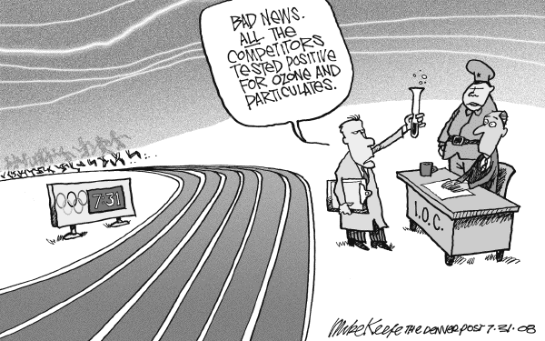 Editorial Cartoon by Mike Keefe, Denver Post on In Other News