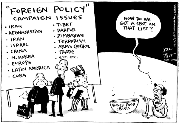 Editorial Cartoon by Joel Pett, Lexington Herald-Leader, CWS/CartoonArts Intl. on Food Crisis Emerging