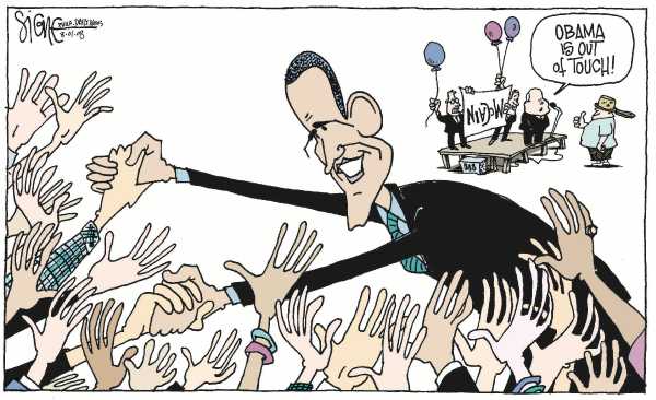 Editorial Cartoon by Signe Wilkinson, Philadelphia Daily News on McCain Tries New Strategy