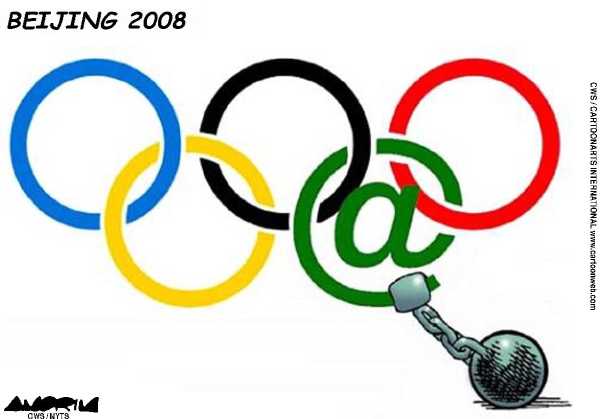 Editorial Cartoon by Amorim, Correio do Povo, Rio Grande do Sul, Brazil on Olympic Games Set to Begin
