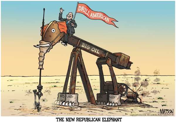 Editorial Cartoon by RJ Matson, Cagle Cartoons on Oil Prices Stun Economy