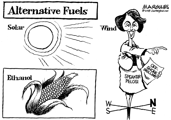 Editorial Cartoon by Jimmy Margulies, The Record, New Jersey on Gas Consumption Rises