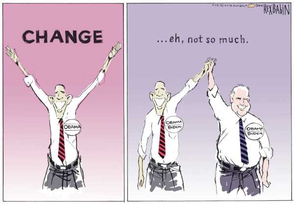 Editorial Cartoon by Rex Babin, Sacramento Bee on Democrats Pick Presidential Candidate