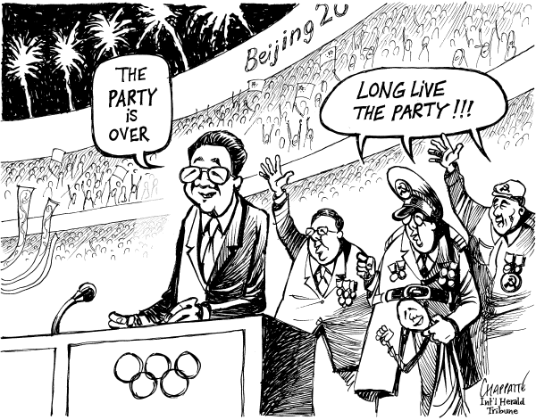 Editorial Cartoon by Patrick Chappatte, International Herald Tribune on In Other News