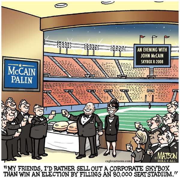 Editorial Cartoon by RJ Matson, Cagle Cartoons on McCain Accepts GOP Nomination