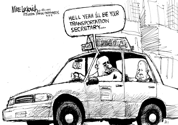 Editorial Cartoon by Mike Luckovich, Atlanta Journal-Constitution on McCain Accepts GOP Nomination