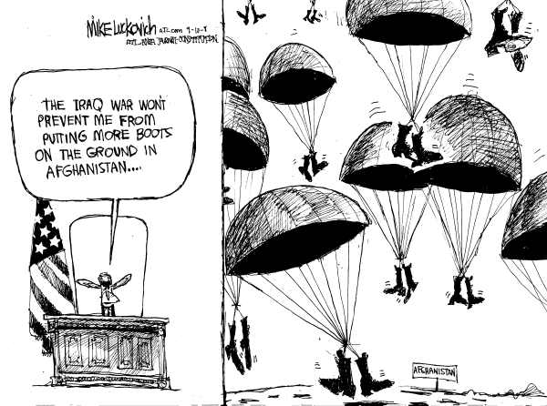 Editorial Cartoon by Mike Luckovich, Atlanta Journal-Constitution on In Other News