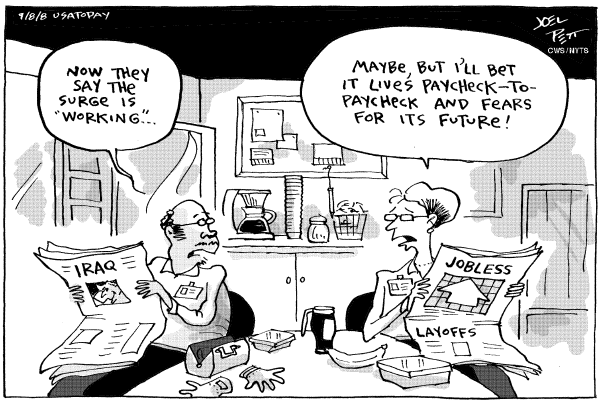 Editorial Cartoon by Joel Pett, Lexington Herald-Leader, CWS/CartoonArts Intl. on In Other News