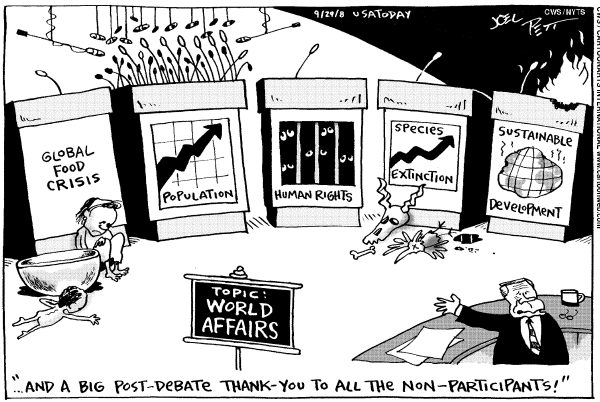 Editorial Cartoon by Joel Pett, Lexington Herald-Leader, CWS/CartoonArts Intl. on McCain Moves Outside the Box