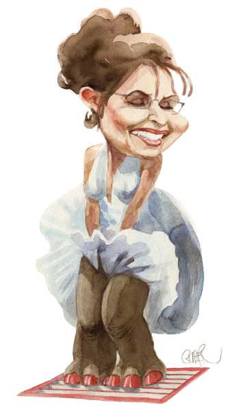 Editorial Cartoon by Riber Hansson, Svenska Dagbladet, Stockholm, Sweden on Palin Preps for Debate
