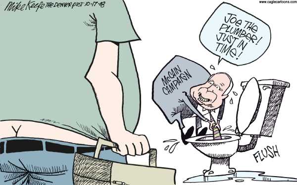Editorial Cartoon by Mike Keefe, Denver Post on McCain Maintaining High Standards