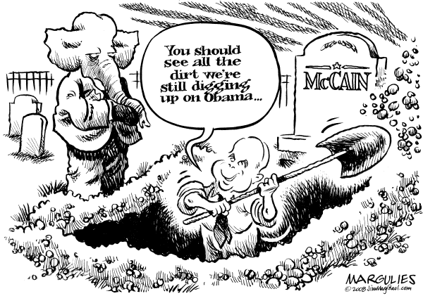 Editorial Cartoon by Jimmy Margulies, The Record, New Jersey on McCain Maintaining High Standards