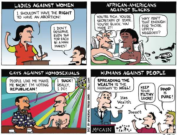 Editorial Cartoon by Ted Rall on In Other News