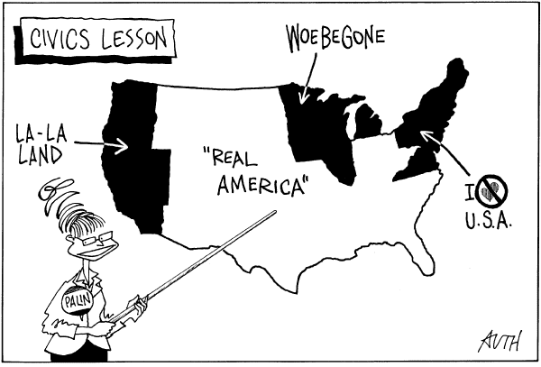 Editorial Cartoon by Joel Pett, Lexington Herald-Leader, CWS/CartoonArts Intl. on Palin Rebounds, Finds Voice