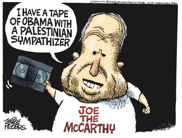 Editorial Cartoon by Mike Peters, Dayton Daily News on McCain’s Efforts Come Up Short