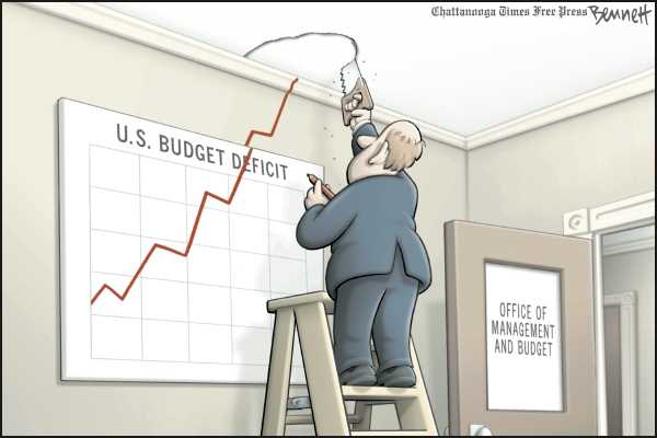 Editorial Cartoon by Clay Bennett, Chattanooga Times Free Press on Economy Remains Unstable