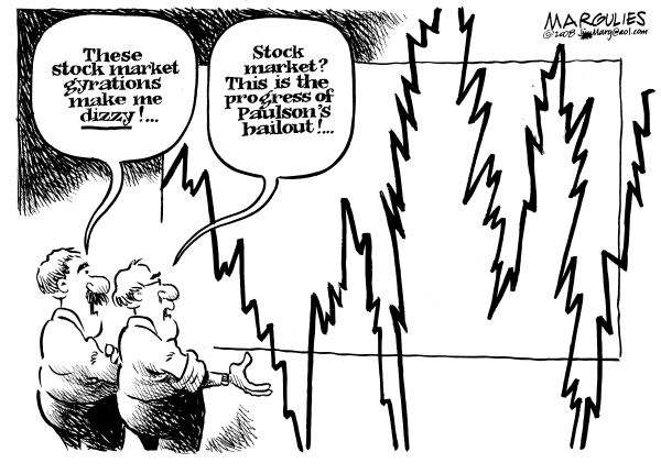 Editorial Cartoon by Jimmy Margulies, The Record, New Jersey on Hopeful Signs for Economy