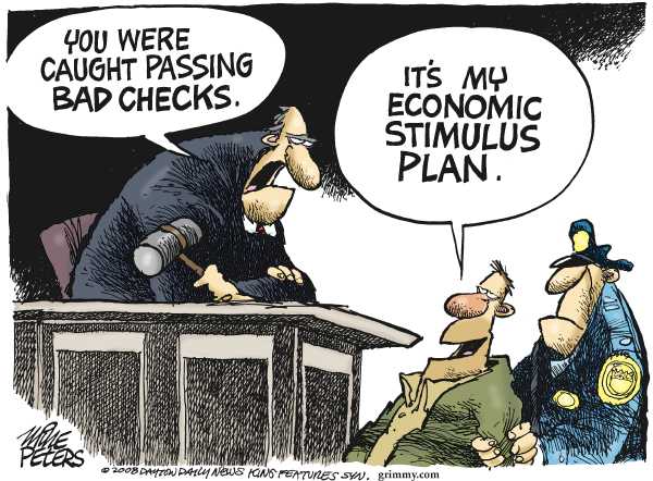 Political/Editorial Cartoon by Mike Peters, Dayton Daily News on Economy to Get Worse