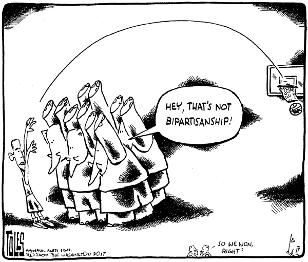 Political/Editorial Cartoon by Tom Toles, Washington Post on Obama’s Actions Displease GOP