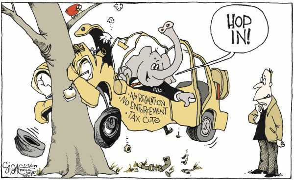 Political/Editorial Cartoon by Signe Wilkinson, Philadelphia Daily News on GOP Opposes President’s Plans