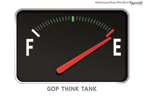 Political/Editorial Cartoon by Clay Bennett, Chattanooga Times Free Press on GOP Moves Further Right