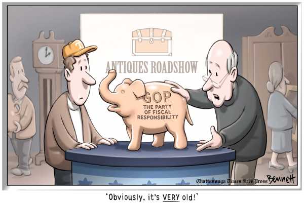 Political/Editorial Cartoon by Clay Bennett, Chattanooga Times Free Press on GOP Refutes Obama’s Plan