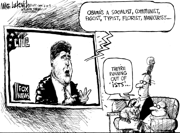 Political/Editorial Cartoon by Mike Luckovich, Atlanta Journal-Constitution on GOP Ups the Ante