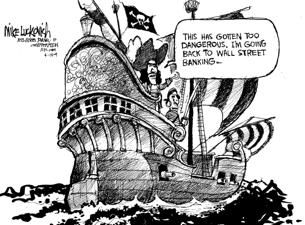 Political/Editorial Cartoon by Mike Luckovich, Atlanta Journal-Constitution on US Increases Military Budget