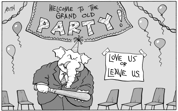 Political/Editorial Cartoon by Tony Auth, Philadelphia Inquirer on Spector Defects to Democratic Party