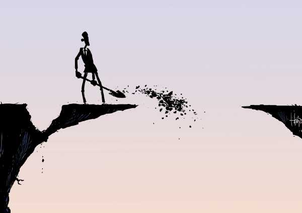 Political/Editorial Cartoon by Hajo de Reijger, Amsterdam, Netherlands on Economy Improving
