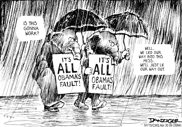 Political/Editorial Cartoon by Jeff Danziger, CWS/CartoonArts Intl. on GOP Devises Bold Strategy