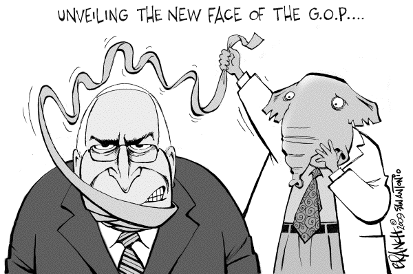 Political/Editorial Cartoon by John Branch, San Antonio Express-News on Republicans Looking for New Ideas