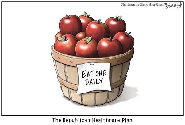Political/Editorial Cartoon by Clay Bennett, Chattanooga Times Free Press on Republicans Looking for New Ideas