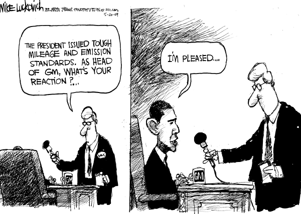 Political/Editorial Cartoon by Mike Luckovich, Atlanta Journal-Constitution on Obama Being Kept Busy