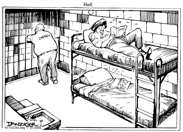 Political/Editorial Cartoon by Jeff Danziger, CWS/CartoonArts Intl. on Torture Issue Refuses to Die
