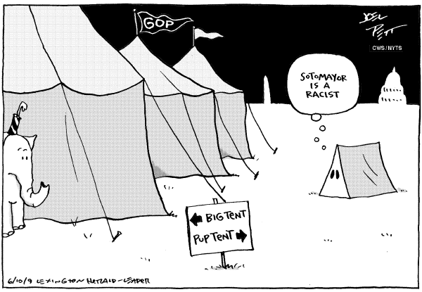 Political/Editorial Cartoon by Joel Pett, Lexington Herald-Leader, CWS/CartoonArts Intl. on GOP Stays the Course