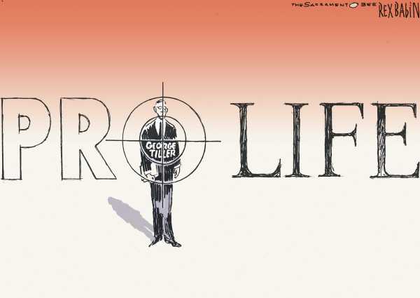 Political/Editorial Cartoon by Rex Babin, Sacramento Bee on Terrorists Strike in Heartland