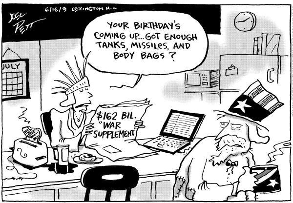 Political/Editorial Cartoon by Joel Pett, Lexington Herald-Leader, CWS/CartoonArts Intl. on Economy Limps Along