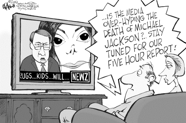 Political/Editorial Cartoon by John Branch, San Antonio Express-News on Jackson’s Life Celebrated