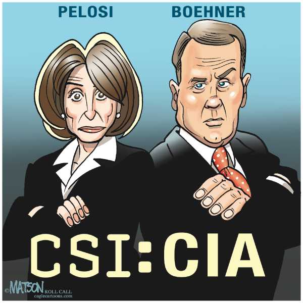 Political/Editorial Cartoon by RJ Matson, Cagle Cartoons on CIA Lied to Congress