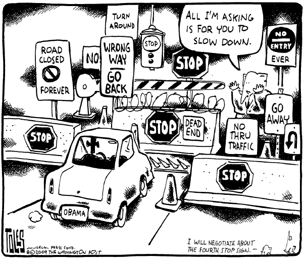 Political/Editorial Cartoon by Tom Toles, Washington Post on GOP Defines New Role