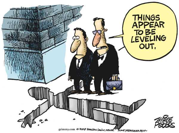 Political/Editorial Cartoon by Mike Peters, Dayton Daily News on More Good Economic News