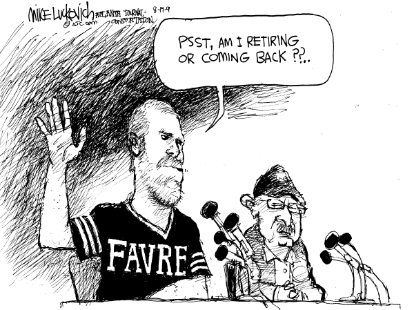 Political/Editorial Cartoon by Mike Luckovich, Atlanta Journal-Constitution on Sports Heroes in the Spotlight