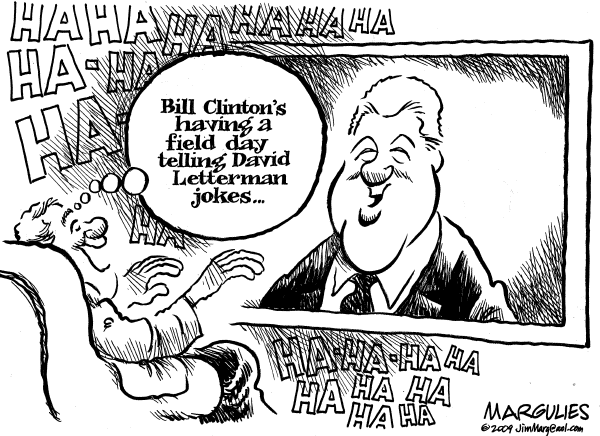 Political/Editorial Cartoon by Jimmy Margulies, The Record, New Jersey on Comedian Has Sex