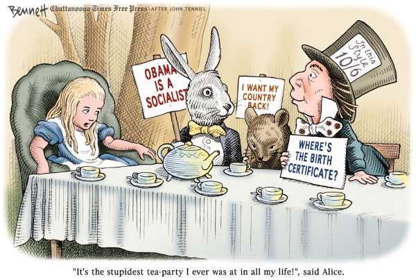 Political/Editorial Cartoon by Clay Bennett, Chattanooga Times Free Press on GOP Surging